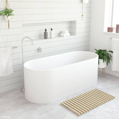 Fienza Encanto Resin Stone Bath Matte White - Sydney Home Centre