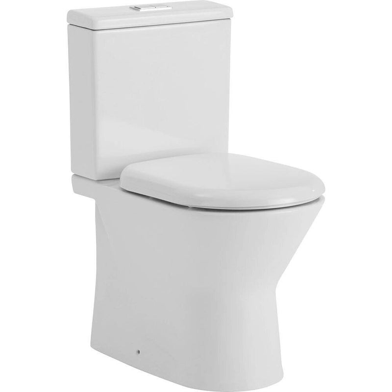 Fienza Escola Back-To-Wall Toilet Suite S-Trap 90mm - 160mm White - Sydney Home Centre