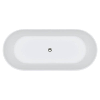 Fienza Kaya 1700mm Lightweight Resin Stone Bath Matte White - Sydney Home Centre