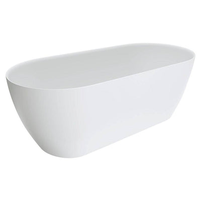 Fienza Kaya 1700mm Lightweight Resin Stone Bath Matte White - Sydney Home Centre