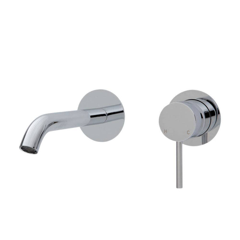 Fienza Kaya Basin / Bath Wall Mixer 160mm Outlet Set Chrome - Sydney Home Centre