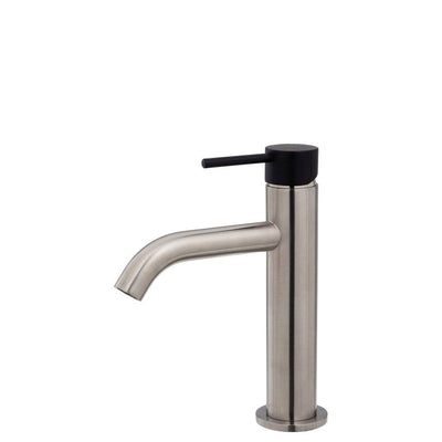 Fienza Kaya Basin Mixer Brushed Nickel & Matte Black - Sydney Home Centre