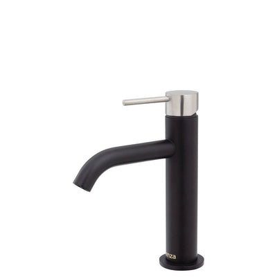 Fienza Kaya Basin Mixer Matte Black & Brushed Nickel - Sydney Home Centre