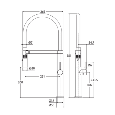 Fienza Kaya Pull Down Sink Mixer Chrome - Sydney Home Centre