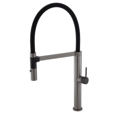 Fienza Kaya Pull Down Sink Mixer Gun Metal & Matte Black - Sydney Home Centre