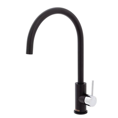 Fienza Kaya Sink Mixer Matte Black & Chrome - Sydney Home Centre