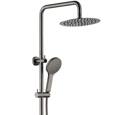 Fienza Kaya Twin Rail Shower Gun Metal - Sydney Home Centre