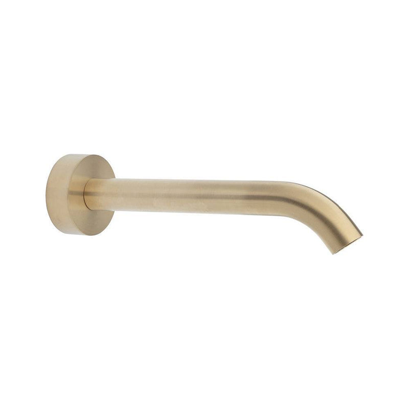 Fienza Kaya Wall Basin Bath 180mm Outlet Urban Brass - Sydney Home Centre