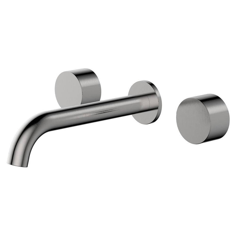 Fienza Kaya Wall Basin / Bath Tap Set Brushed Nickel - Sydney Home Centre