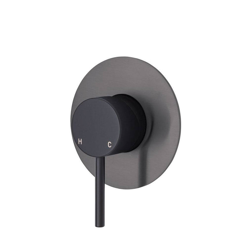 Fienza Kaya Wall Mixer Matte Black & Gun Metal - Sydney Home Centre