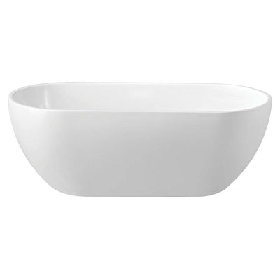 Fienza Koko 1680mm Freestanding Acrylic Bath Matte White - Sydney Home Centre