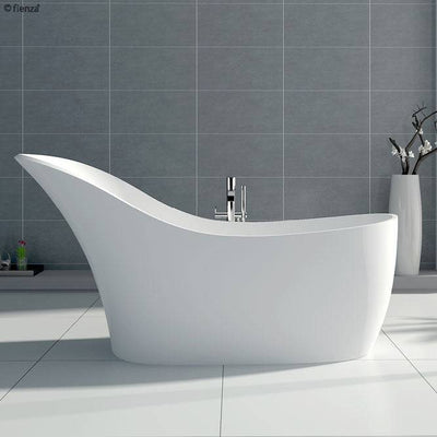 Fienza LA VIDA 1690mm Stone Bath Matte White - Sydney Home Centre