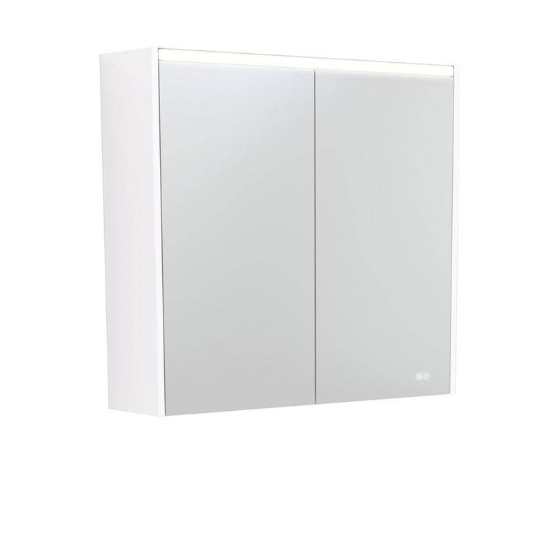 Fienza Led Mirror Cabinet 750 With Gloss White Side Panels - Sydney Home Centre