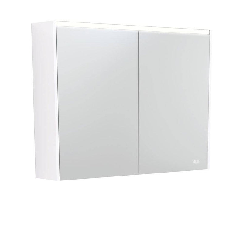 Fienza Led Mirror Cabinet 900 With Gloss White Side Panels - Sydney Home Centre