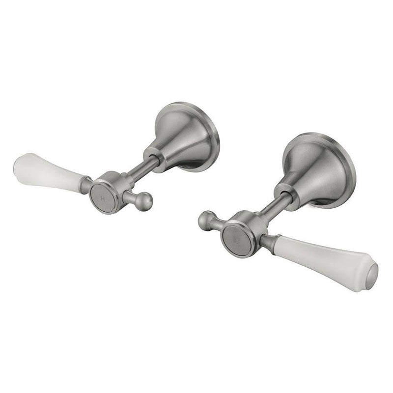Fienza Lillian Lever Wall Top Assemblies Brushed Nickel - Sydney Home Centre