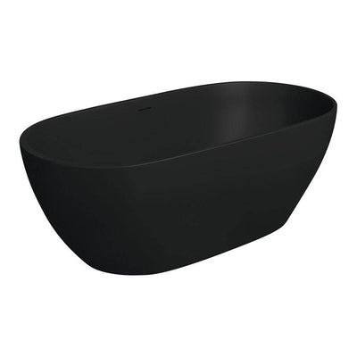 Fienza Luciana 1500mm Stone Bath Matte Black - Sydney Home Centre