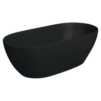 Fienza Luciana 1690mm Stone Bath Matte Black - Sydney Home Centre