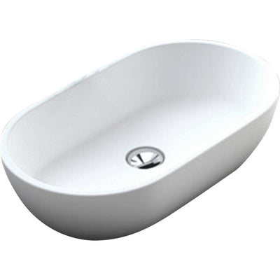 Fienza Nero Solid Surface Basin White - Sydney Home Centre