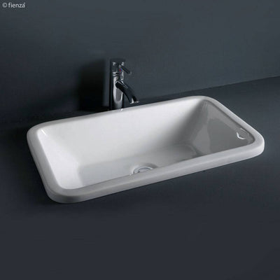 Fienza RAK Chamelion Fully-Inset Basin Gloss White - Sydney Home Centre