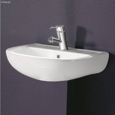 Fienza RAK Compact 550mm Wall Hung Basin White - Sydney Home Centre