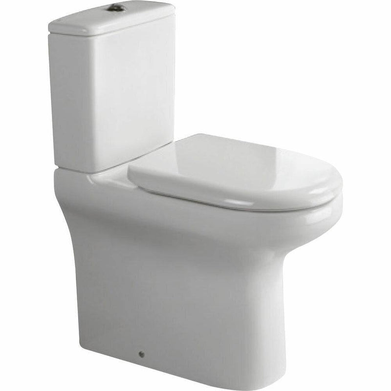 Fienza RAK Compact Back-To-Wall Toilet Suite S Trap 70mm - 160mm White - Sydney Home Centre