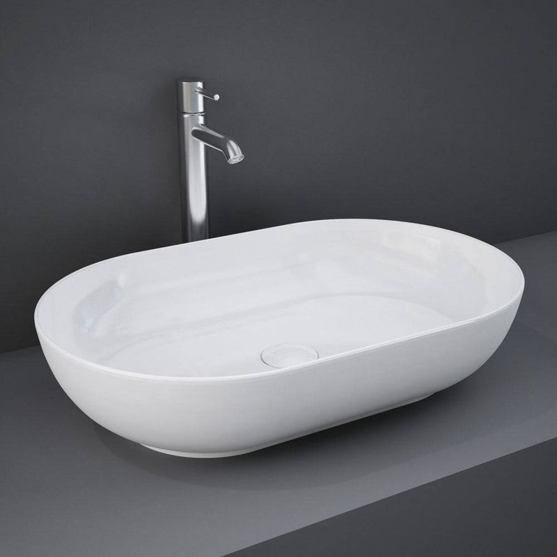 Fienza RAK Feeling Oval Above Counter Basin White - Sydney Home Centre