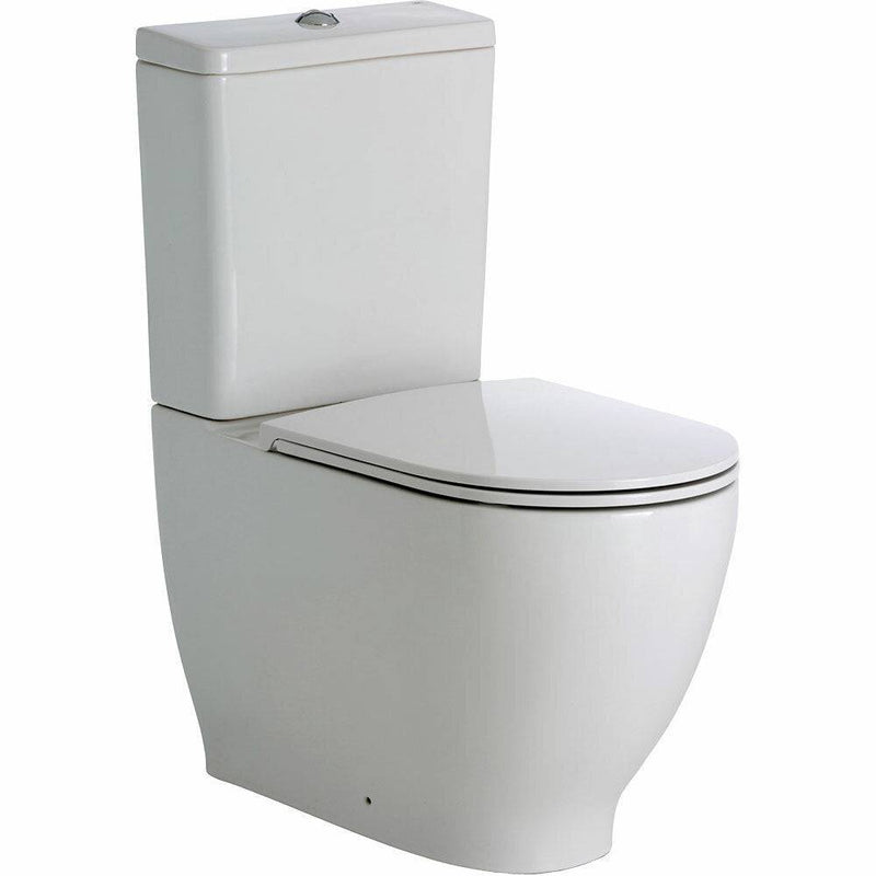 Fienza RAK Moon Back-To-Wall Toilet Suite S Trap 90mm - 140mm White - Sydney Home Centre