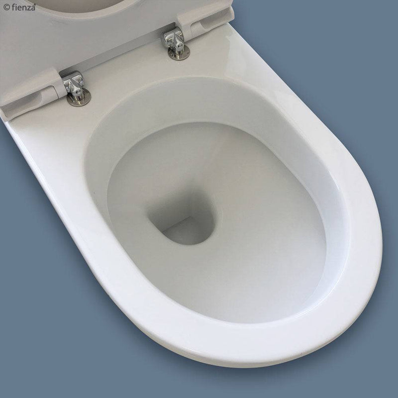 Fienza RAK Moon Back-To-Wall Toilet Suite S Trap 90mm - 140mm White - Sydney Home Centre