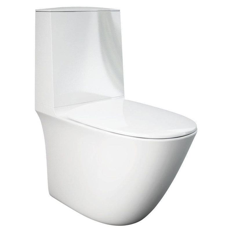 Fienza RAK Sensation Back-To-Wall Toilet Suite S Trap 100mm - 120mm White - Sydney Home Centre