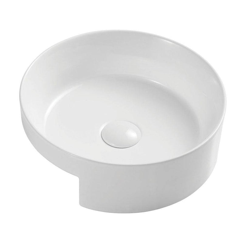 Fienza Reba Semi - Recessed Basin No Tap Hole White - Sydney Home Centre