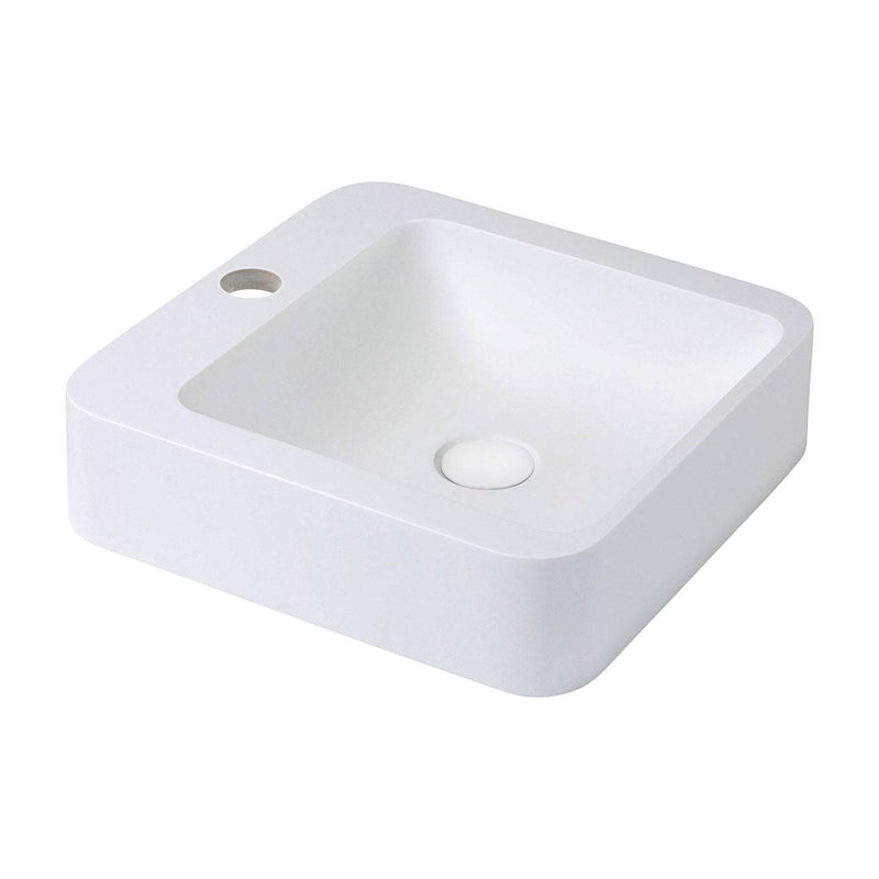 Fienza Rondo 400mm Cast Stone Basin White - Sydney Home Centre