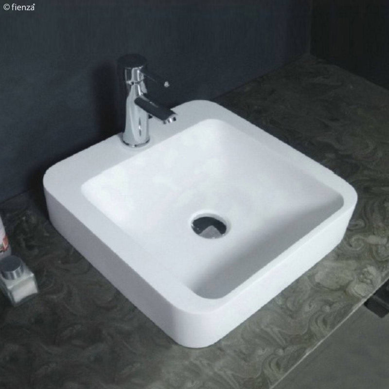 Fienza Rondo 400mm Cast Stone Basin White - Sydney Home Centre