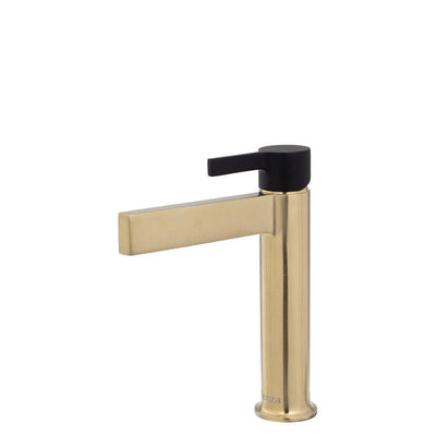 Fienza Sansa Basin Mixer Urban Brass & Matte Black - Sydney Home Centre