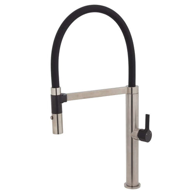 Fienza Sansa Pull Down Sink Mixer Brushed Nickel & Matte Black - Sydney Home Centre