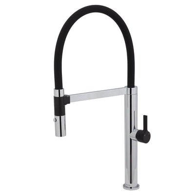 Fienza Sansa Pull Down Sink Mixer Chrome & Matte Black - Sydney Home Centre