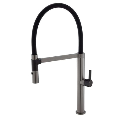 Fienza Sansa Pull Down Sink Mixer Gun Metal & Matte Black - Sydney Home Centre