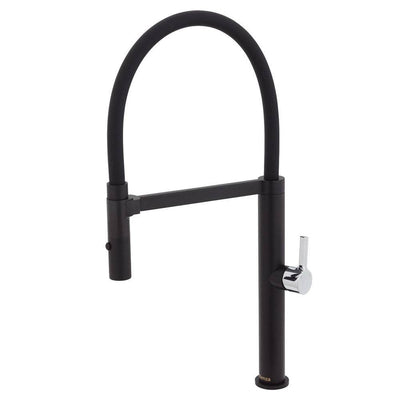 Fienza Sansa Pull Down Sink Mixer Matte Black & Chrome - Sydney Home Centre