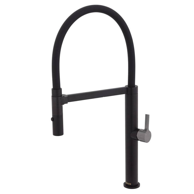 Fienza Sansa Pull Down Sink Mixer Matte Black & Gun Metal - Sydney Home Centre