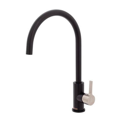 Fienza Sansa Sink Mixer Matte Black & Brushed Nickel - Sydney Home Centre