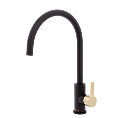 Fienza Sansa Sink Mixer Matte Black & Urban Brass - Sydney Home Centre