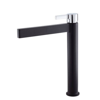 Fienza Sansa Tall Basin Mixer Matte Black & Chrome - Sydney Home Centre