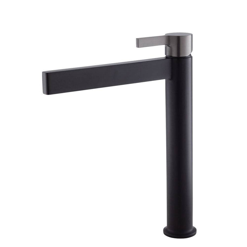 Fienza Sansa Tall Basin Mixer Matte Black & Gun Metal - Sydney Home Centre