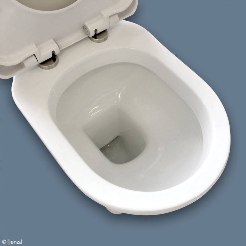 Fienza Washington Link-Style Front Lever Toilet Suite S Trap 270mm - 320mm White - Sydney Home Centre