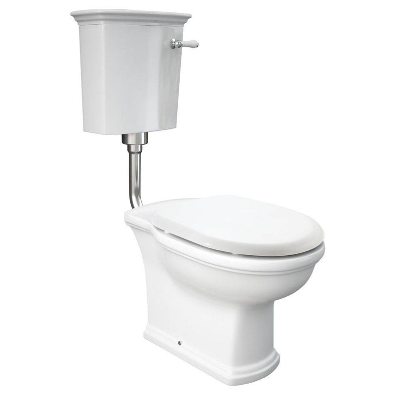 Fienza Washington Link-Style Front Lever Toilet Suite S Trap 270mm - 320mm White - Sydney Home Centre