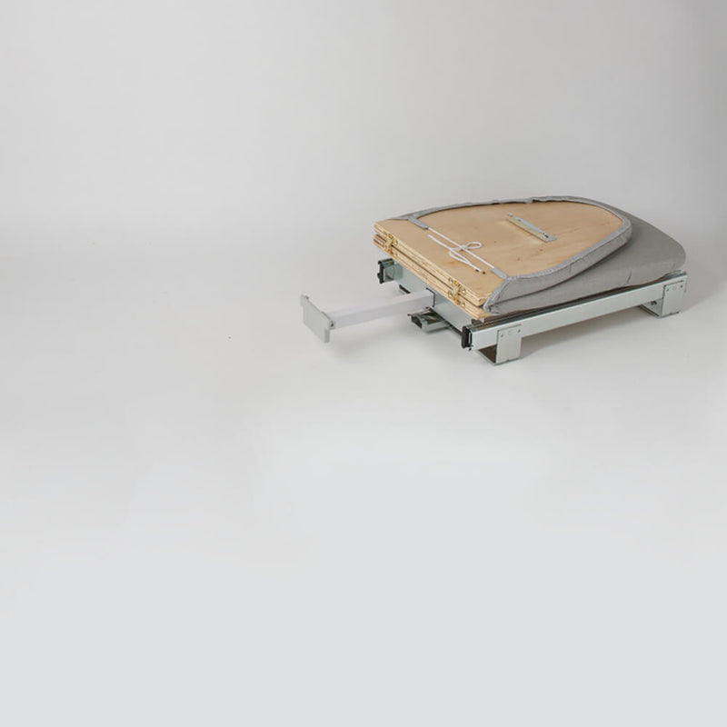 Heuger Fold-Out Hide-Away Ironing Board 800mm Grey - Sydney Home Centre