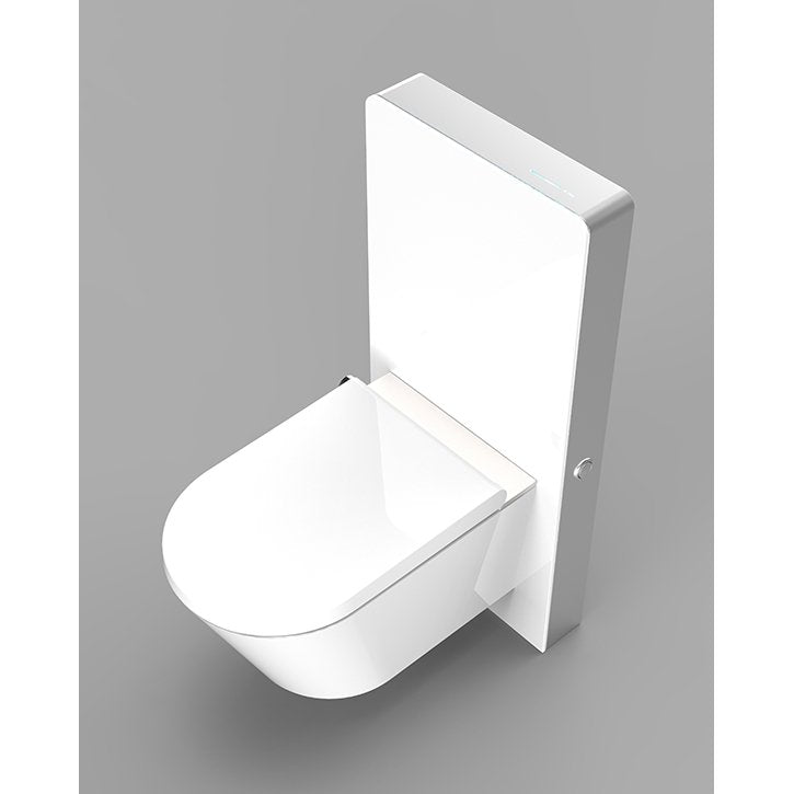 Gallaria Alta Column+ Wall Hung Toilet Suite With Intelligent Bidet Seat White - Sydney Home Centre