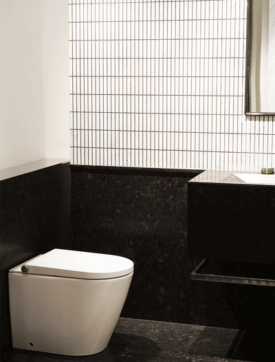 Gallaria AltaComfort+ Wall Faced Toilet Pan With Intelligent Bidet Seat White - Sydney Home Centre