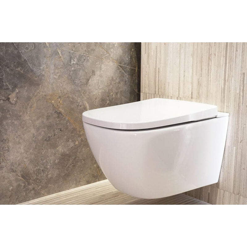 Gallaria LenzaComfort+ Wall Hung Toilet Pan With Intelligent Bidet Seat White - Sydney Home Centre