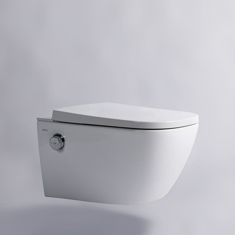 Gallaria LenzaComfort+ Wall Hung Toilet Pan With Intelligent Bidet Seat White - Sydney Home Centre