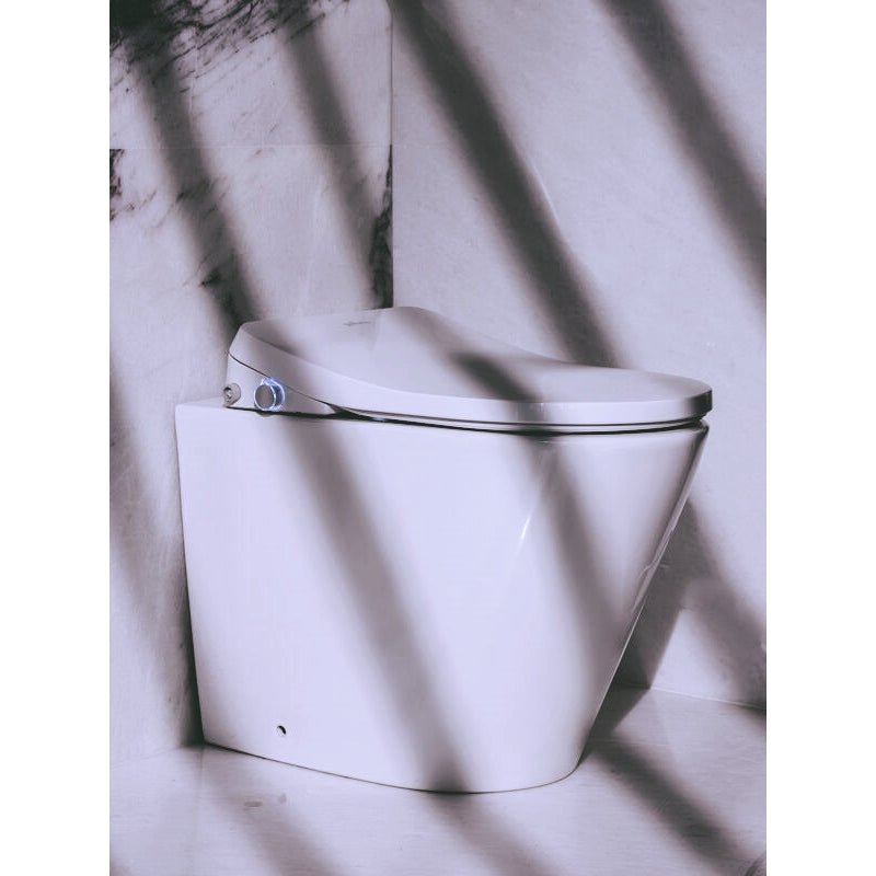 Gallaria TropicalPulse+ Wall Faced Toilet Pan With Side Inlet & Intelligent Bidet Seat White - Sydney Home Centre